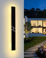 Lange Led Wandleuchte Aussen/Innen Villa Wandlampe, 3000K Wasserdicht IP65 Alumi