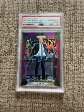 SIGNED 2017-18 Panini Prizm Purple /75 Mike Budenholzer #110 Rookie RC Auto PSA