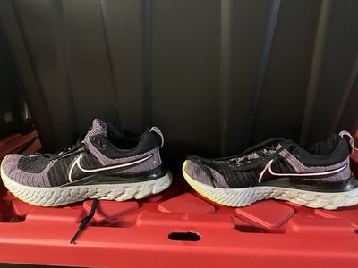 Nike Women's React Infinity Fly-knit Shoes Sneakers Size 9 Black CT2423-500 EUC