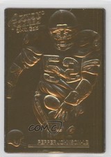 1992 Action Packed 24-Kt Gold Mint /500 Pepper Johnson #182 1hm6
