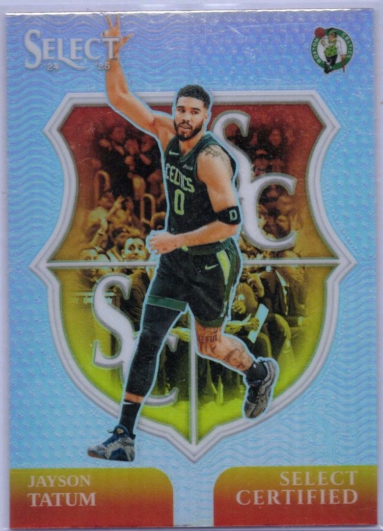 2024-25 Panini Select - Select Certified Jayson Tatum #13 Silver Prizm Celtics