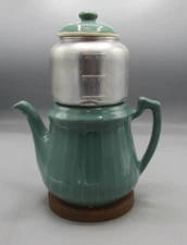 Vintage Ceramic Hall Drip Stove Top Coffee Maker 6 Cups 12 Inch Tall USA Made