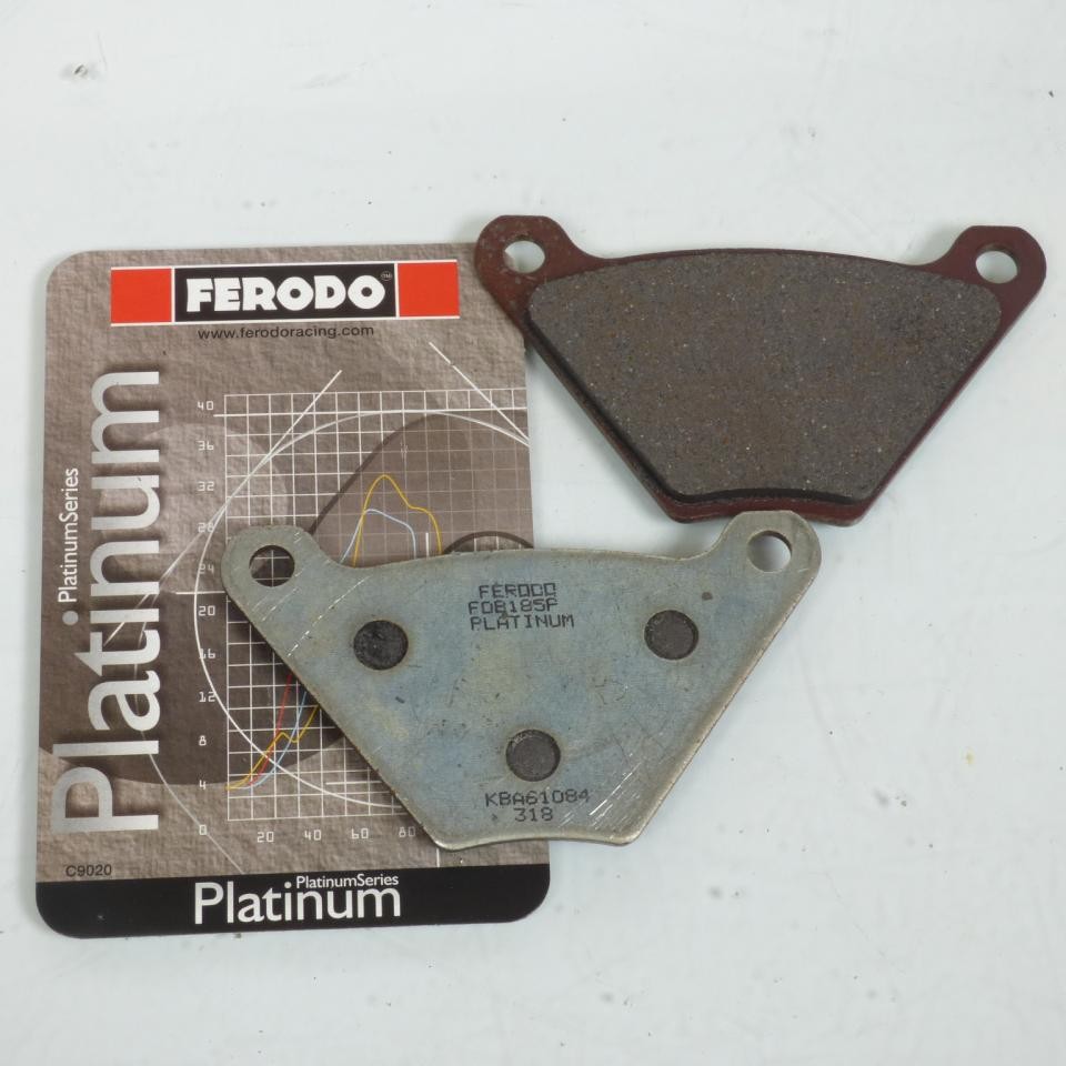 Plaquette de frein Ferodo moto Harley Davidson 1340 FXR anti sifflement pour étrier 1978