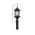 Designers Fountain 2976-BK 1 Light 8" Cast Aluminum Post Lantern - Black - Picture 3 of 7