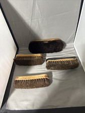 4 Vintage Shoe Boot Shine Brushes