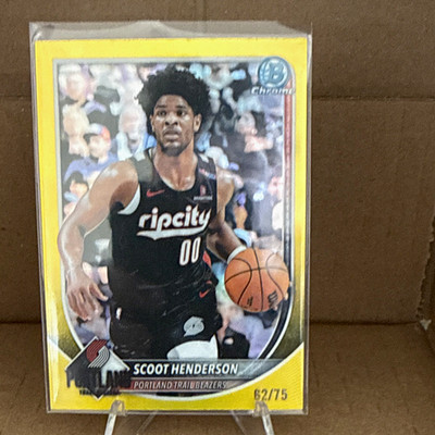 2025 chrome scoot Henderson /75 true yellow