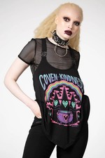 Killstar Benevolent Vest Top Shirt Xs Black Women New Goth Alternative