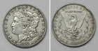 X7335  1891-CC Morgan Dollar, XF details, rim nicks
