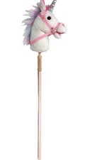 Playful Minds Stick Pony White Unicorn Horse With Sounds