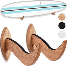 Hang 11 Surfboard Wall Mount - Surf Board Wall Hangers, Wooden Surfboard Rack