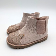Tucker Tate Katalina Ankle Boots Side Zip Kids Girls' Pink Size US6 EU22