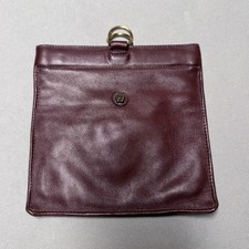 Vintage 60s 70s ETIENNE AIGNER Small Leather Bag Wallet Pouch RARE W/Mirror