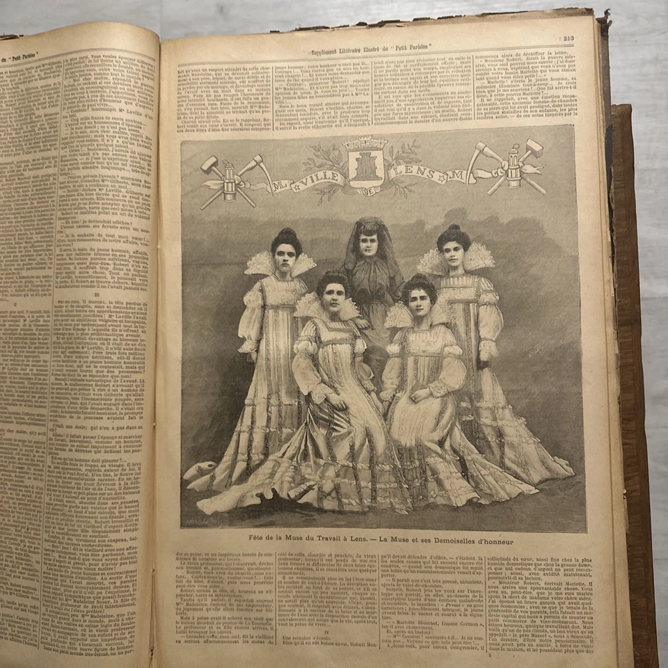 Journal Le Petit Parisien Illustré. Année 1901 complète, album relié, 416 pages - Photo 4/4