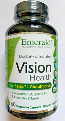 Emerald Labs Vision Health 60 Vegetable Caps Zeaxanthin - Asaxanthin - Bilberry