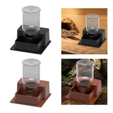 Automatic Reptile Water Dish Feeder Reusable Easy to Clean Container Pet