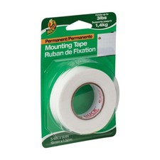 Duck Brand Permanent Mounting Tape Double-Sided Foam : 3/4 in. x 60 in. White 