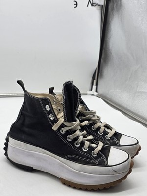 Converse Run Star Hike Shoes Mens Size 6.5 Black Platform Damaged 166800C