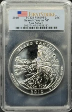 2010 America the Beautiful Grand Canyon National Park PCGS MS-69 PL