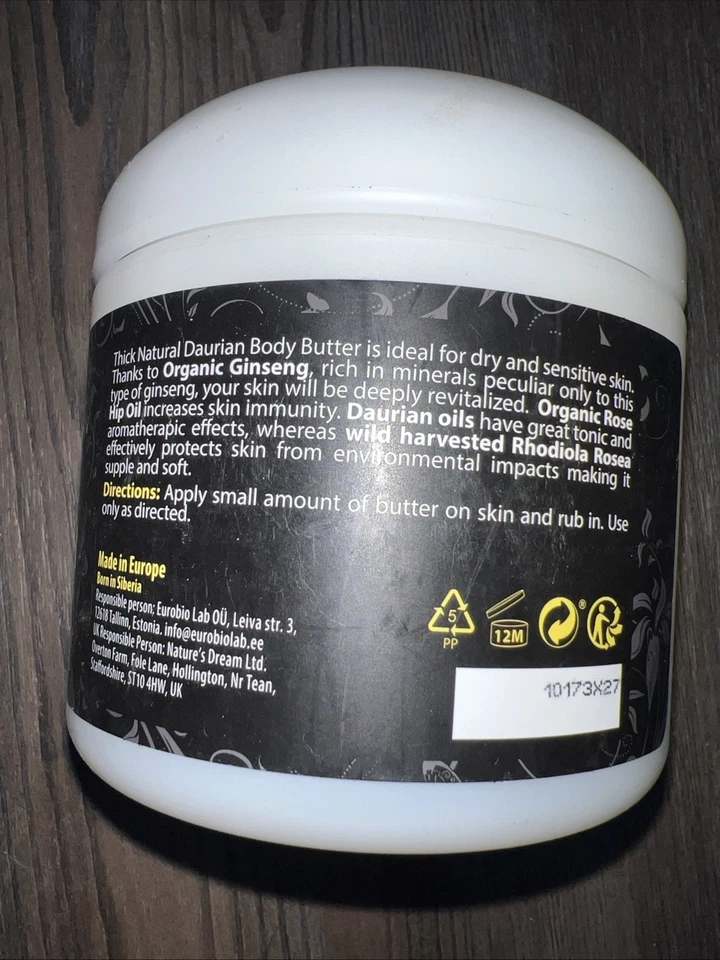 Natura Siberica Thick Natural Daurian Body Butter 370ml for Sauna & Spa - Image 2 of 2