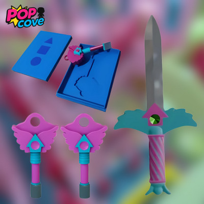3D Printed Squid Survival Game Seaon 3 Toy Knife and Keys From Hide And Seek Set