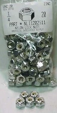 1/4-20 Nylon Insert Lock Nuts NE Series Steel Zinc Plated (75)
