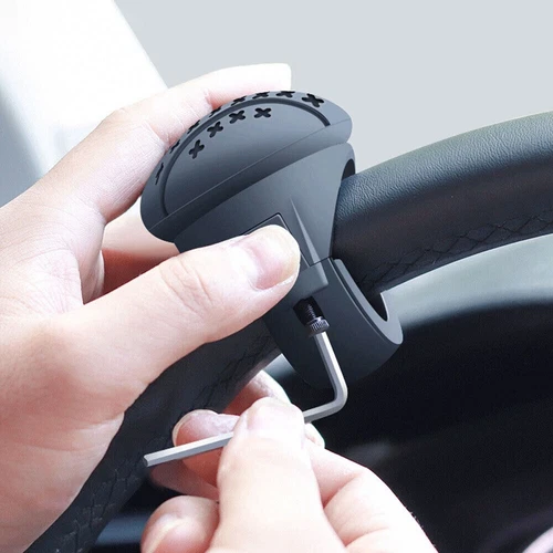Black Universal 360° Rotation Car Steering Wheel Booster Ball Auto Accessories - Bild 2 von 16