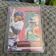 2022 Donruss Optic Baseball Diamond Kings Pink Prizm Mookie Betts #27