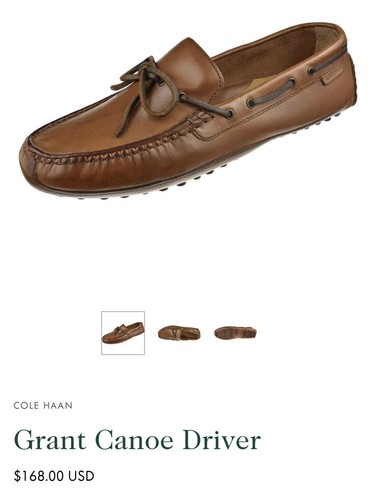 Cole Haan Grant Canoe Camp Driving 