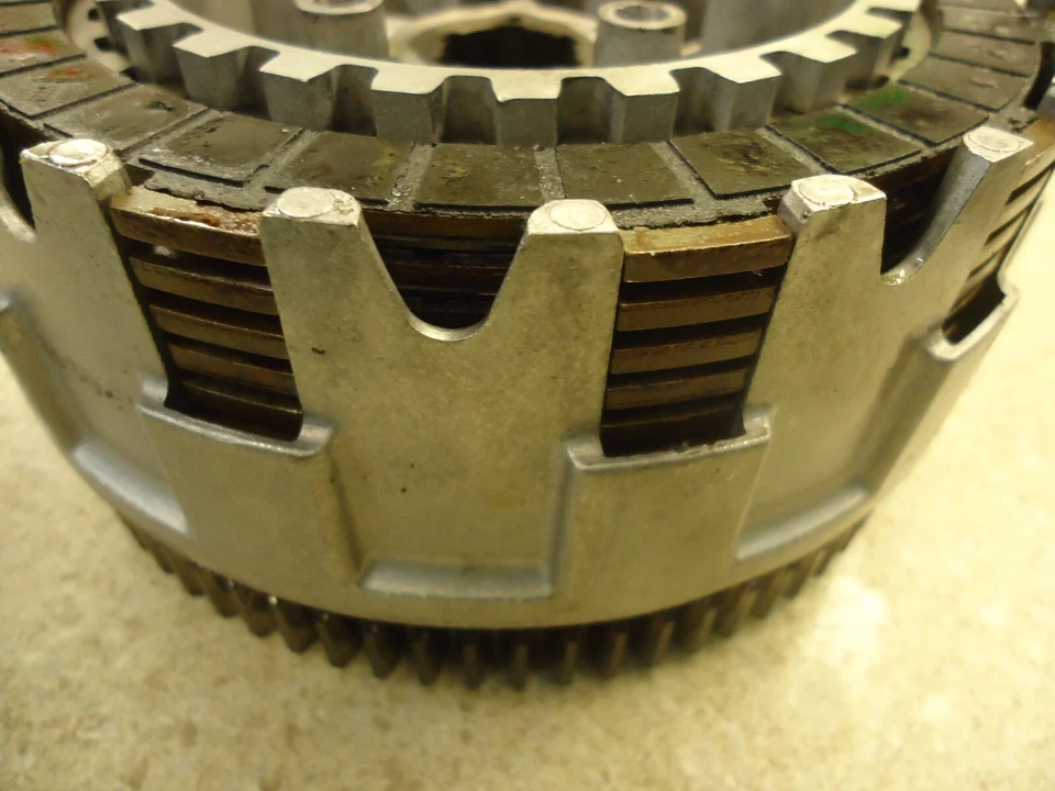 82-97 Yamaha Virago XV700 Motor CESTA EMBRAGUE COMP PLACAS DE DISCO OEM XV1100 XV750 Foto 2 de 4