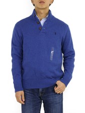 polo button sweater