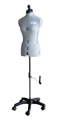 ADJUSTOFORM Schneiderpuppe verstellbar, Modell Celine mit standsicherem Rollstand