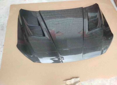 CARBON FIBER Front Hood Engine Bonnet Cover Trim For Elantra Avante 2017-2018