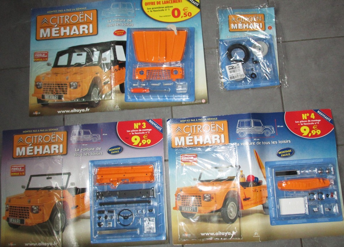 Kit De Construction Citroën Méhari 1975 E échelle 1/8 - Fascicule N°42 Altaya - Modèle Réf. M 01083