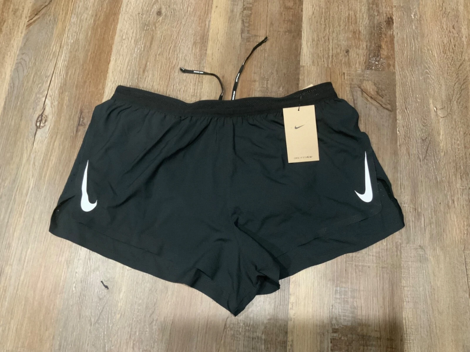 Nike AeroSwift Dri-fit ADV Mens 2'' Running Shorts in Black CJ7837-010 Sz Large
