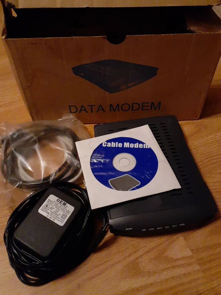 Ambit SpeedStream Model 60678EU Cable Modem with AC Adapter - Image 2 of 2