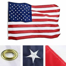 Ruffin Rough Tex 2x3 3x5 4x6 5x8 American Flag Embroidered USA Banner Flag Nylon