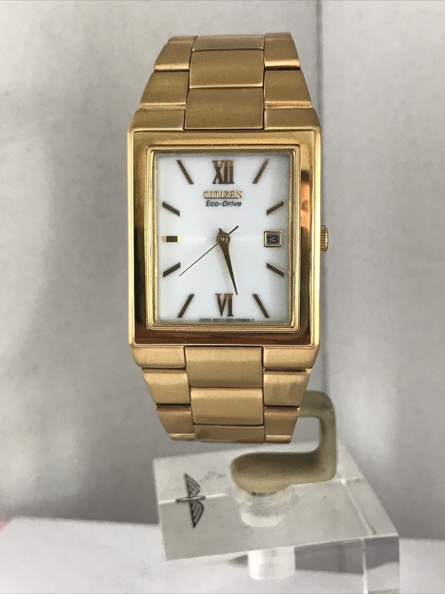 Stainless Steel Reloj Citizen Dorado Cuadrado Stainless Steel