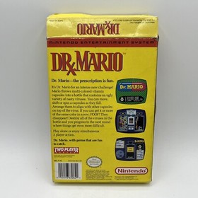 Nintendo NES Dr. Mario con Funda Manual + Caja Aut&eacute;ntica Probada y Funcionando 1990