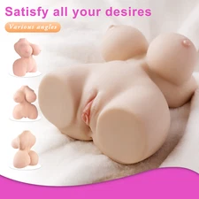 Half Body TPE Adult Soft Sex Doll Big Ass Pussy Silicone Mature Masturbation USA