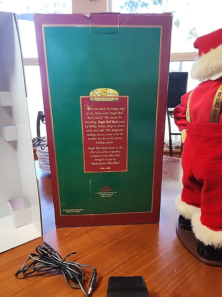 Jingle Bell Rock Santa Claus Animated Dancing 1998 Christmas