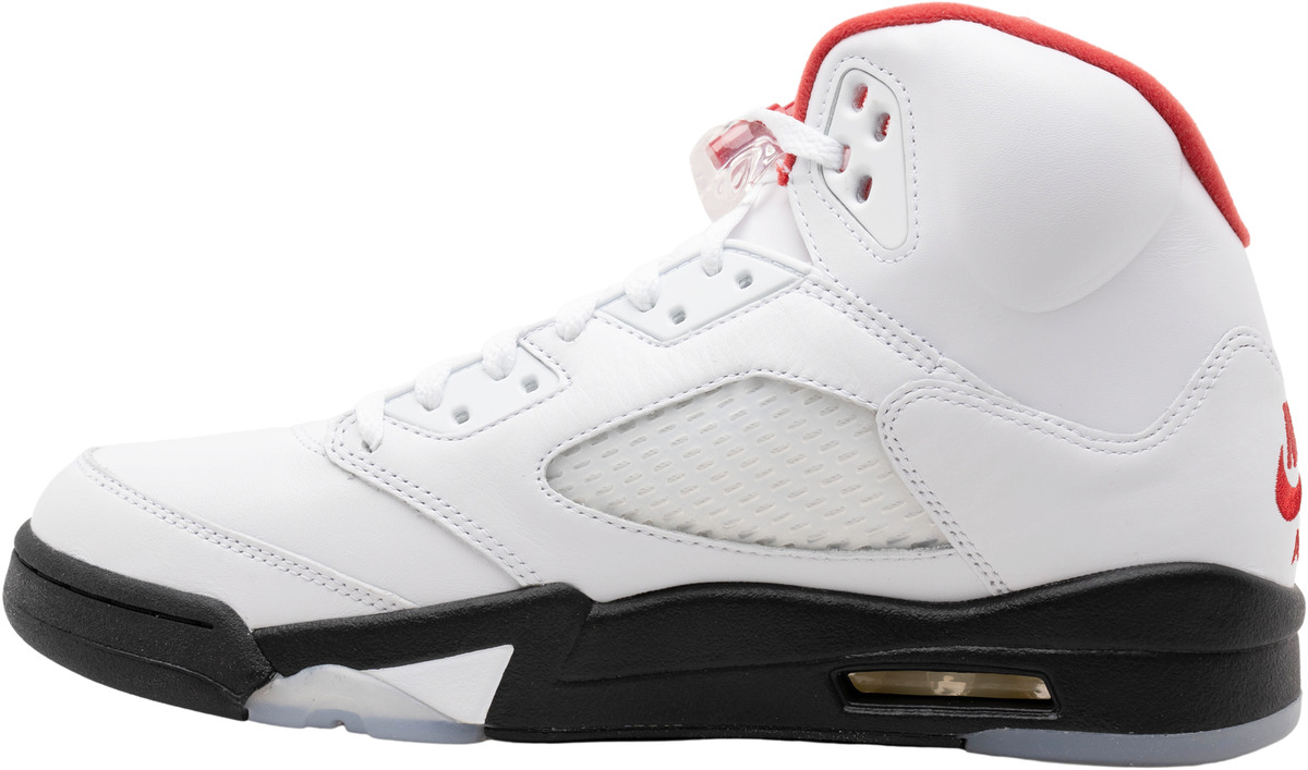 Air Jordan V - White - Fire Red - Black