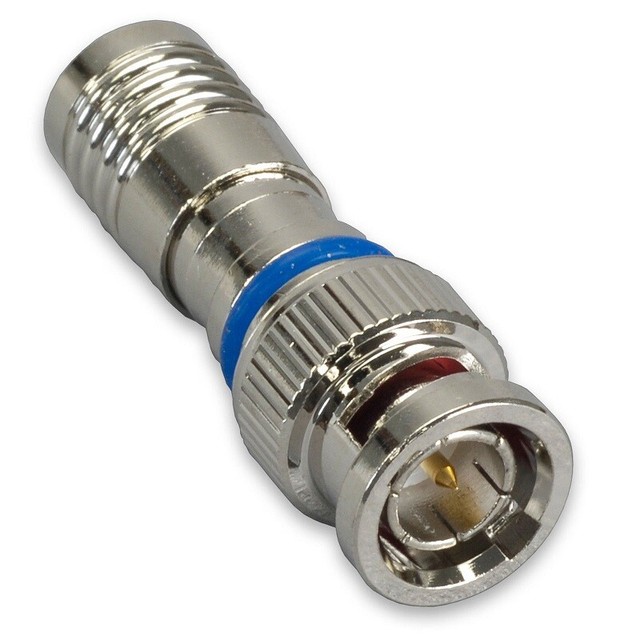 30pcs BNC Compression Connector Rg59 CCTV Coax Cable Adapter Coaxial