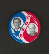 2000 George W Bush & Dick Cheney - 1.5" / Presidential Campaign Button(Pin20s)