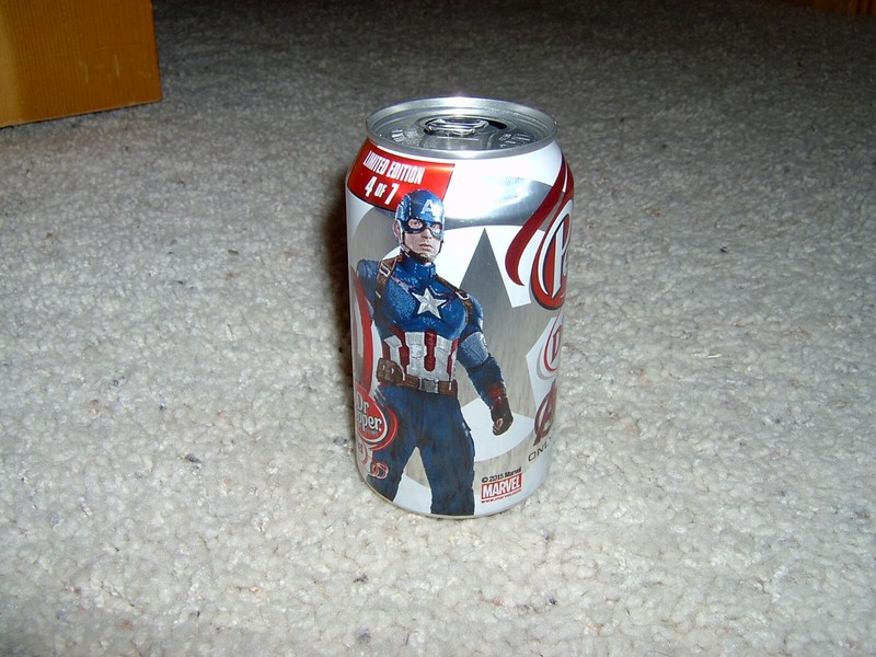 Dr Pepper Empty Can Captain America Avengers Age of Ultron 2015