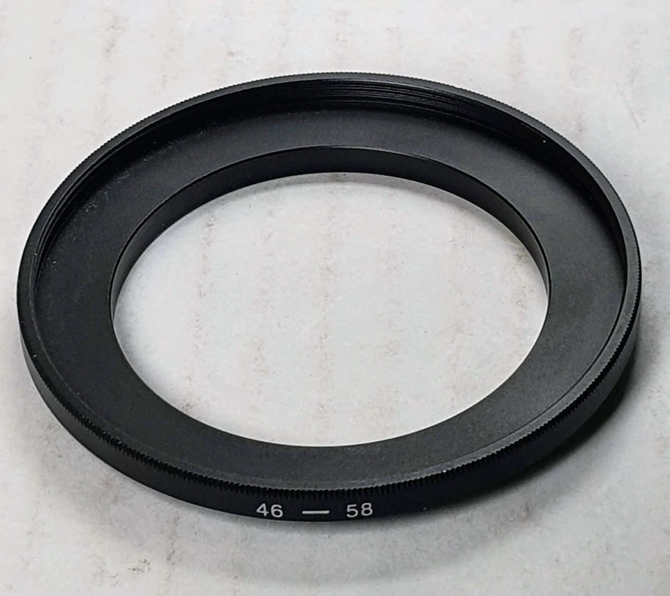 46-58mm Metal Step Up Adapter Ring 46mm Lens to 58mm Filter Converter E46-E58 - Image 4 of 4