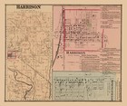 1869 Map of Harrison Hamilton County Ohio