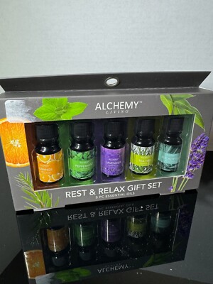 Aromatherapy Essential Oils Uplifting 5 Pc Set by Alchemy Living 0.34 fl oz each