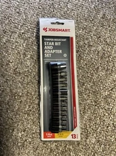 Jobsmart Tamper Resistant Star Bit And Adapter Set 13 Piece