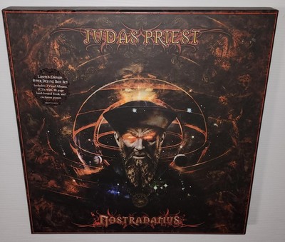 JUDAS PRIEST NOSTRADAMUS (SUPER DELUXE) EX COND 3LP VINYL + 2CD + 
