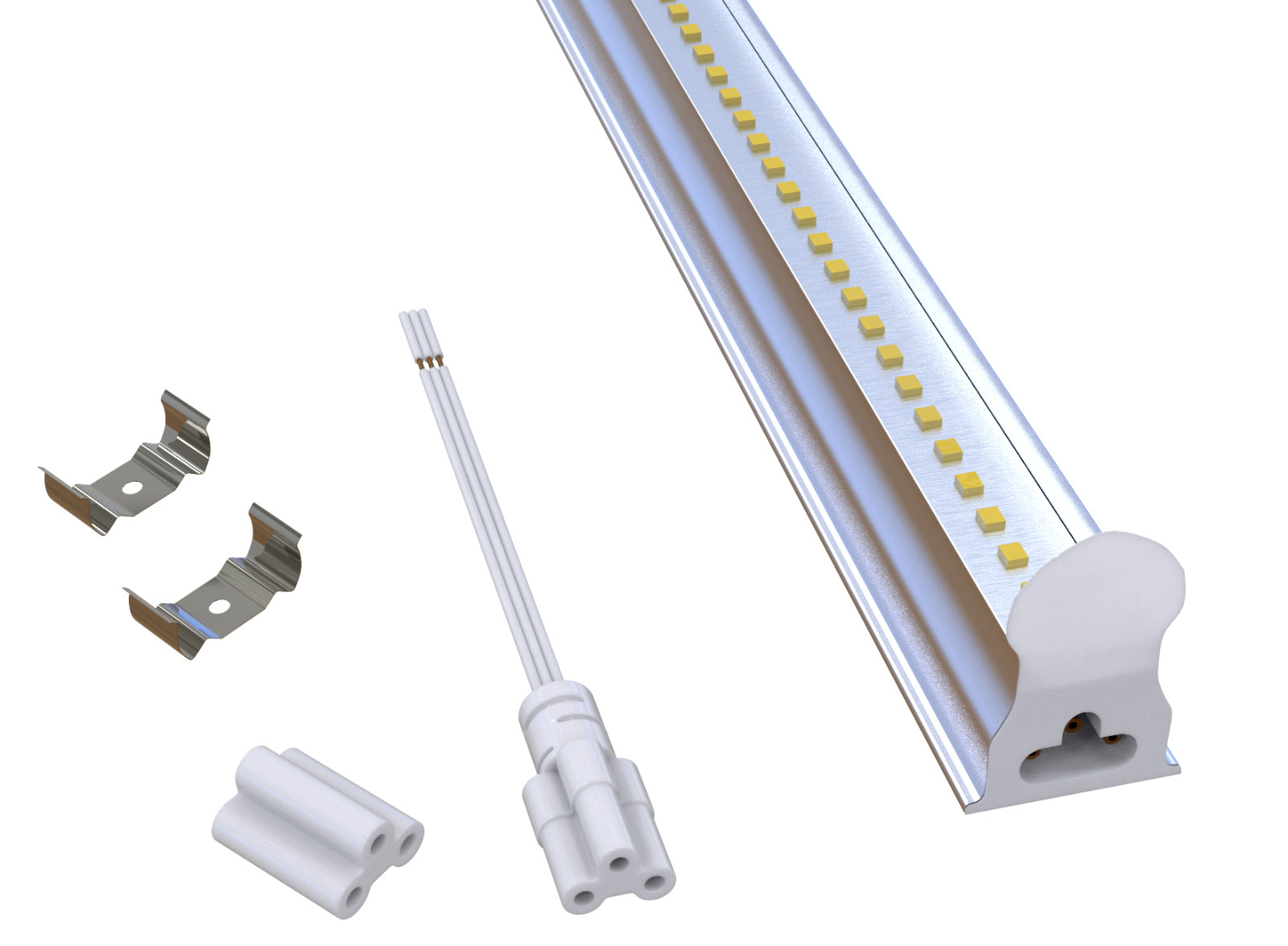 25pcs 48 Inch 120V LED Light Fixture Surface Ceiling Mounted 4000K Neutral White